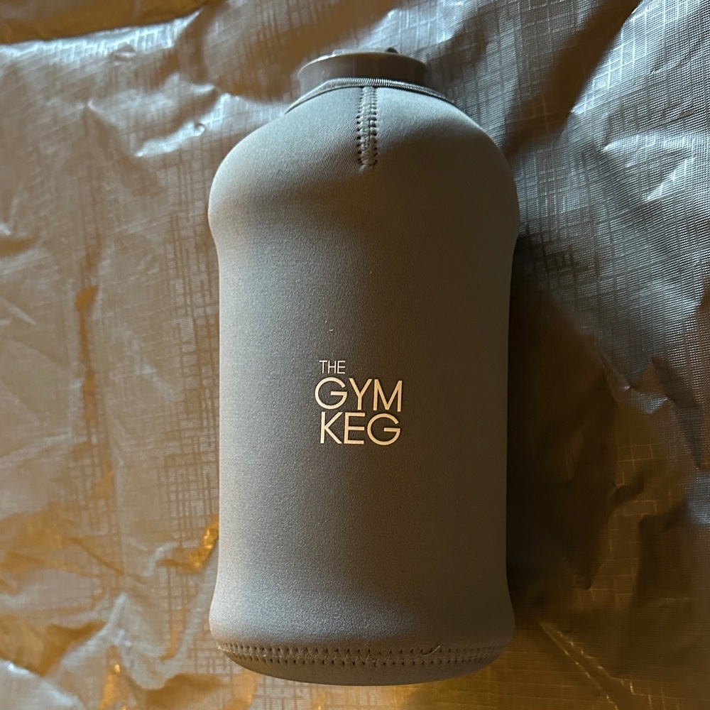 Gray The Gym Keg Water Bottle